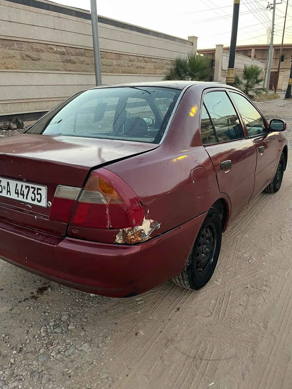 لسلام عليكم
 ميستبوشي  لا نسر موديل 2001 صبغ عام جماليه سياره جاهزه من كهرباء كير محرك  تخم تايرات جديد 
تبريد شغال  سنويه جديده لحد 2028
لعنوان بيجي الصينيه سعر34
‭***********‬
