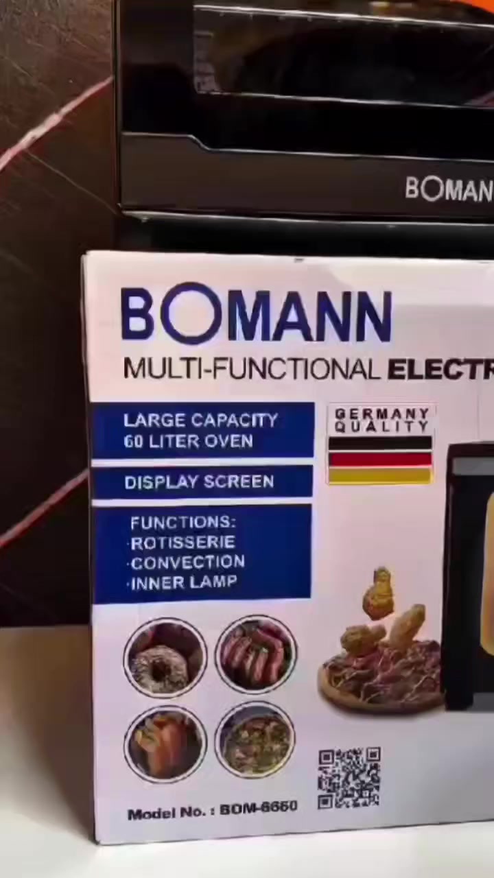 فرن كهربائي 60 لتر 😍💪
ماركة بومان الألمانية 🇩🇪
مثالي للخبز والشوي وتحضير أشهى الأكلات في البيت. ✨
✔️ السعر 95 ألف 
للحجز والاستفسار يرجى مراسلة الصفحة 📨📨
#عرض_حصري #سعر_ما_يتعوض #كمية_محدودة #اطلبه_هسه #توصيل_سريع 🚚 #العراق 🇮🇶 #ريلز #اكسبلور


**إذا كنت صاحب هذا الإعلان وتريد حذفه لأي سبب، رجاءا أرسل رسالة إلى الدعم الفني**
