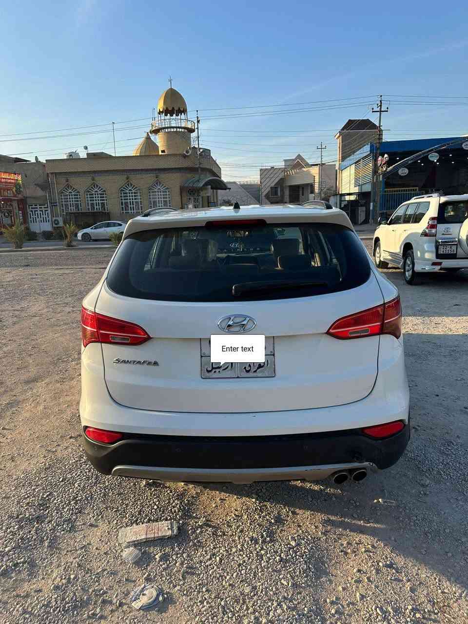 السلام عليكم
هونداي سنتافي 2016 خليجي
كفالة عامة من الضربة والتبديل والصبغ 
مكينة 2400 دوش 
7 راكب 3 قطع تبريد 
دواخل بيجي 
السعر 150 وبيهه مجال السياره نظيفه 
مكاني نجف ***********
