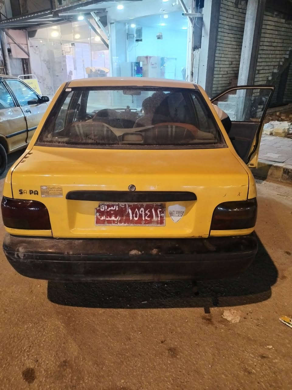 ياالله سايبا موديل 12رقم بغداد احمر سياره حلوه وجاهزه راعيه ماواصله اتكفلك سرقه وعشاير اريده 8ورقات السنويه عضم لل 24  مكاني نجف حي الميلاد ***********
