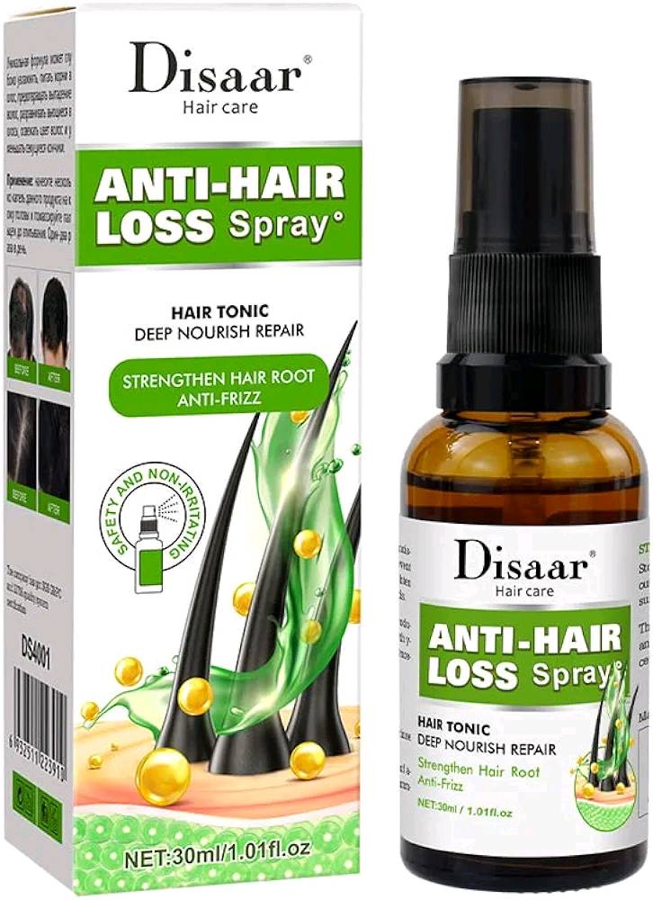 😍 بخاخ ديسار Disaar 💧

- إيقاف التساقط وتحفيز النمو من الجذور 💪
- إنبات الفراغات بفضل الزنجبيل والجينسينج 🌿
- ترطيب وإصلاح للشعر التالف 💫
- جذور أقوى وشعر صحي 😊
- مناسب للرجال والنساء 💇‍♂️
- حجم 30 مل للاستخدام اليومي 📦

#بخاخ_شعر #تساقط #العراق #تسوق_اونلاين #شعر