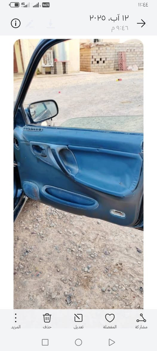 السلام عليكم. سياره دايو أبرنس موديل ٩٣ للبيع جاهزه نگره سلف كهربائيات كلها شغاله أكسل گير محرك شرط والگشر موضح بالصور ونضامها كرت مو ارفلو الشرعي بالموصل تلول ناصر تحويل و وكاله رقم فحص نينوى امخصص لها رقم سنويه خضرا اتروح اتشد رقم دولي السعر ٢٨  ورقه نقد وبيها مجال حگ الجيه ما عليها غرامات مامطلوبه شي ملاحضه ما متواجد عالفيس خابر واتدلل أرقامي للتواصل ***********   ***********
