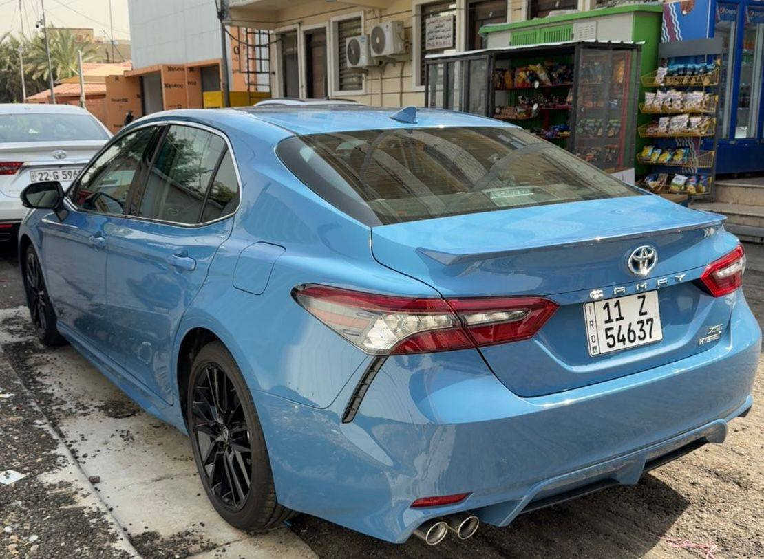 يالله 
‏2024  𝐓𝐎𝐘𝐎𝐓𝐀 𝐂𝐀𝐌𝐑𝐘-𝐗𝐒𝐄 
Hybrid
تويوتا كامري (XSE) موديل : 2024
اللون : سمائي (مميز) تو كلر بلادي 

عداد المسافة :  21 

حجم المحرك : 2.5L ( 4.سلندر )
                                 (هايبرد 🔋)
الضرر :  البنيد صبغ فقط بدون دواخل بدون ايرباك
الدعاميه نفسها البلاديه
وبيه رصعه ب الجاملغ الامامي‏
المواصفات : 𝐗𝐒𝐄
فـول مـواصـفـات 
ابواب  بصمة
بصمة تشغيل)
شاشة  كبير
كاميرا خلفية 
ويل 19 الرياضي 
هاند بريك بصمة
اوتو هولد (𝐀𝐔𝐓𝐎 𝐇𝐎𝐋𝐃)
اوتو ستارت (𝐀𝐔𝐓𝐎 𝐒𝐓𝐀𝐑𝐓)
اوتو ستوب (𝐀𝐔𝐓𝐎 𝐒𝐓𝐎𝐏)
رادار امامي (تحديد مسار)
‏‎رادار جانبي (نقاط عمياء)
‏‎حساسات خلفي 
مانع انزلاق+𝐀𝐁𝐒
3انظمة  (𝐄𝐂𝐎) (𝐍𝐎𝐑𝐌𝐀𝐋)(𝐒𝐏𝐎𝐑𝐓)
نظام EV MODE
تحكيم استيرن+ شفتات استيرن
كشنات جلد ، كشنات كهربائي
كشنات الامامي هيتر 
لايتات (𝐋𝐄𝐃) عدسة زينون بيلادي
اناره داخليه led 
ترحيب بلادي بالدواسات 
شاحن وايرلس
مثبت سرعه تفاعلي قيادة اليه 
تحديد مسار 
مكاني بغداد
السعر وبيه مجال حك الجيه
210
‭0785 497 9749
