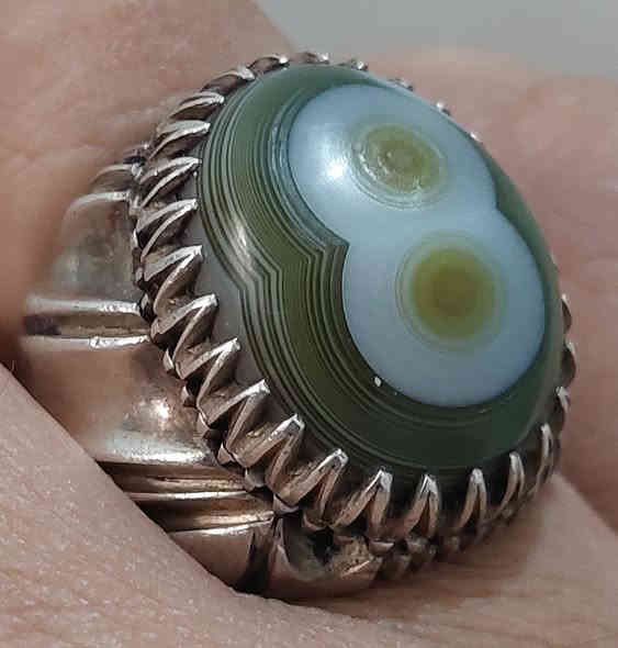 خاتم سليماني اخضر صياغة جوكي ثقيلة بغداد ***********
