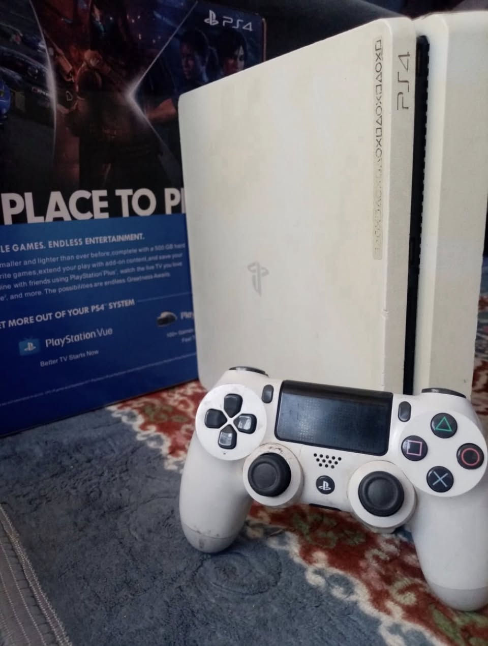 متوفر للبيع 
مكاني بغداد الامين ٢ يوجد توصيل جميع المحافظات رقمي *********** 
* الاجهزة المهكرة 👇🏻 
١- بلي ٥ فات اونلاين نظيف جدا ممفتوح جوستك واحد وكيبلاته سعر ( ٤٧٥ ) 

٢- بلي ٤ برو مهكر واحد تيرا يدتين نظام ١٢ عن طريق القرص مع تنزيل العاب من اختيار الزبون سعر ( ٢٨٠ ) 

٣- بلي ٤ سلم مهكر نص تيرا يدتين نظام ١٢ عن طريق القرص مع تنزيل العاب حسب طلب الزبون سعر ( ٢٢٥ ) 
وذا تريد نفسه بس واحد تيرا ☝🏻 يصير سعر ( ٢٥٠ ) 

٣- بلي ٤ فات مهكر ذاكره نص تيرا مع يدتين نظام ٩ مع تنزيل العاب حسب طلب الزبون سعره ( ١٩٠ ) 

* الأجهزة الاونلاين 👇🏻 
١ - بلي ٤ برو واحد تيرا يدتين + بي العاب هواي داخل الجهاز قويات سعر ( ٢٢٥ ) 

٣- بلي ٤ سلم عادي اونلاين نص تيرا مع جوستكين + قرص هدية سعر ( ١٧٥ ) 

* متوفر جوستكات بلي ٥ سعر ( ٤٥ ) وبلي ٤ بسعر ( ٢٠ ) 
* متوفر هاردات بلي ٤ مهكر مع تنزيل العاب حسب طلب الزبون سعر الذاكرة ٥٠٠ ب ( ٢٠ ) وسعر الواحد تيرا ب ( ٤٠ )
