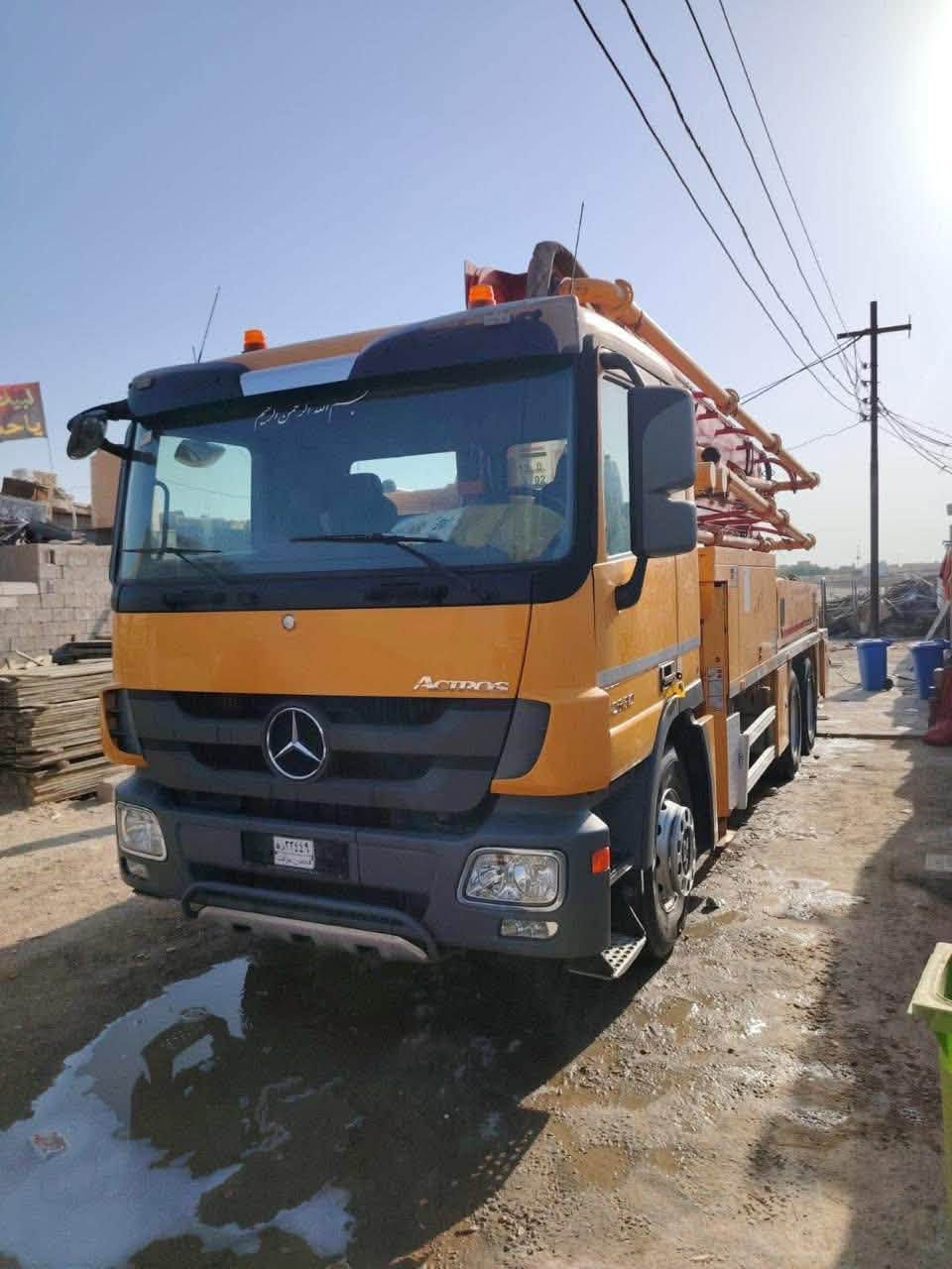 Mercedes-Benz Actros Putzmeister
بم  اكتروس 2007
بتس ماستر 
36 M 
الية جديده  وجاهزة وبدون اي نقص 
دافعه 190
ربل 230
المكان ميسان العمارة
رقم الهاتف  ***********
