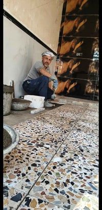 سراميك • تصفير بالبخ • ديوانية شاميه