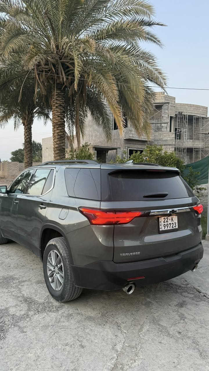 شوفرليت ترافرس موديل 23
رقم اربيل شمالي 
مواصفات LT
شاشة
كامرة خلفية
رادار امامي+خلفي تفاعلي
مثبت سرعة تفاعلي
شاشة اعطال 
تحكمات ستيرن
اوامر صوتية
اوتو ستوب
تحديد مسار
هاند بريك كهربائي 
وضعيات قيادة
مقاعد قماشية
تدفئة مقاعد امامية
مقاعد خلفية سياحية
مكيف 3 قطع
تحكم مكيف امامي منفصل 
تحكم مكيف خلفي 
جنطة كهرباء 
وبعد هواي مواصفات ما ذكرتها

السيارة ماشية 20 الف ميل قابل للزيادة

حادث السيارة بابين جهة السايق و الصور ملحقة
للاستفسار:
***********
***********
