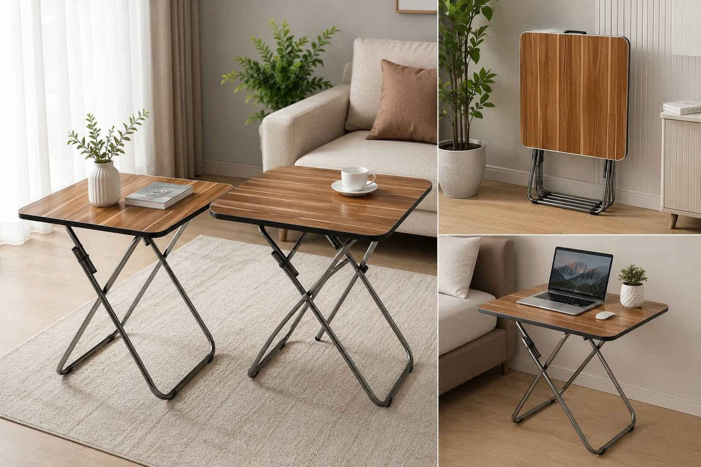 طاولة قابلة للطي MEZAN – مقاس 60×60×70 سم (عبوتان)

• طاولة قابلة للطي بتصميم عملي وسطح بنقشة خشبية أنيقة.

• يمكن طيها لتقليل المساحة عند التخزين أو النقل.

• سطح مربع بحواف دائرية يمنح مظهراً مرتباً وسهولة في الاستخدام.

• هيكل معدني قابل للطي مع آلية فتح وإغلاق.

• مزودة بأغطية حماية سوداء أسفل الأرجل للمساعدة على الثبات.

• تأتي ضمن عبوة تحتوي على قطعتين.

• العلامة: MEZAN
• النوع: طاولة قابلة للطي
• الشكل: مربع
• أبعاد الطاولة: 60 × 60 × 70 سم
• لون السطح: نقشة خشبية
• لون الهيكل: فضي معدني
• الكمية في العبوة: 2 قطعة (QTY: 2 PCS)
سعره 35الف


**إذا كنت صاحب هذا الإعلان وتريد حذفه لأي سبب، رجاءا أرسل رسالة إلى الدعم الفني**