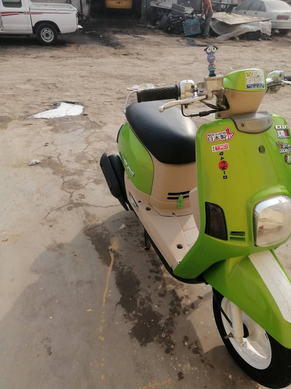 سلام عليكم دراجه ماكس بوليسي كابريته الدراجه نضيفه كلش الدراجه كفراته والداخل موجود الاصلي الدراجه نضيفه كلشي شلعه ومعدل بيه فقط صوت خفيف كلش  الاكسن السعر خاص
***********
