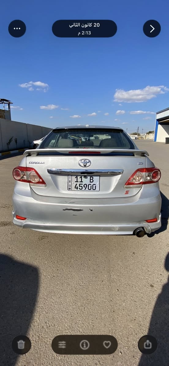 سلام عليكم الطيبين
سياره كورلا نحلة 2009 محدث 13 خارجي لحايه فقط وارد امريكي محرك 1800 المرغوب 👍
ضربتها چاملغ خلفي وجارد الصبغ وعلى وضعها مكفولة من ضربه قويه وقطره صبغ مابيها سياره خير من الله  من مكينه وصدر وغرفتها مرتبه كلشي على بلاد وتخم تاير جديد وكاملة مابيها نقص بالعافية على الياخذها السعر 110 وبيها مجال للشراي 🤍
رقمها بغداد سنويه بأسمي حتى 2032 شرط تحويل ثاني يوم 
 / مكان السياره 📍بغداد / 
وللاستفسار اكثر هذا رقمي ‭0770 390 2302‬
