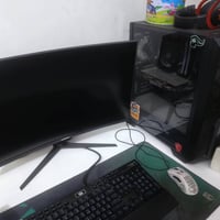 كيس كامل كرت شاشة pny1660 super معالج r5 3600x مذربورد m450b tomahawk ...