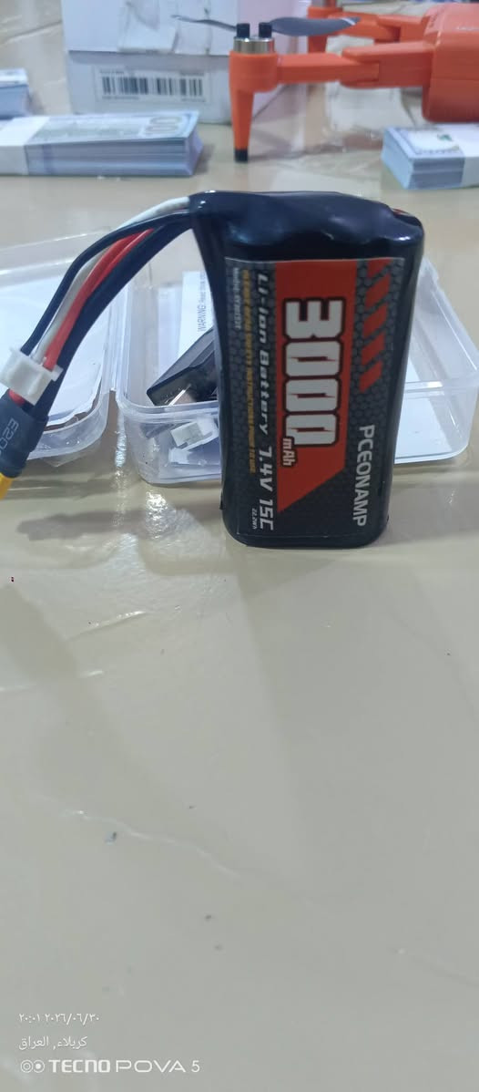 بطاريه مع شاحنه
model:xy30152t
3000 mAh
7.4v
15c
22.2wh


**إذا كنت صاحب هذا الإعلان وتريد حذفه لأي سبب، رجاءا أرسل رسالة إلى الدعم الفني**