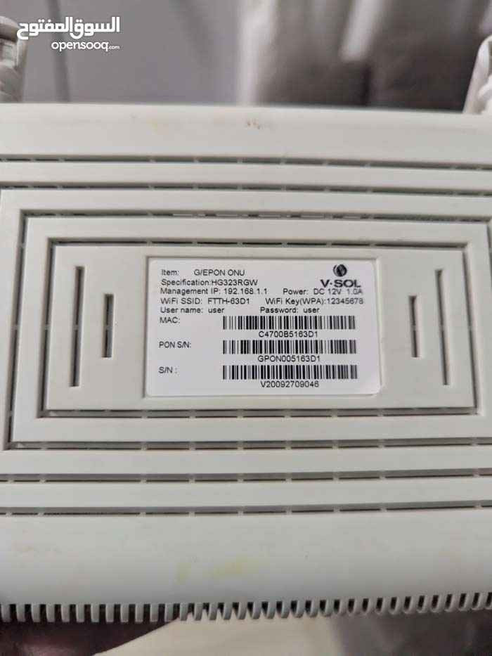السلام عليكم
راوتر ضوئي v sol بدون محولة لان اشغله عاليو بي اس
رايده 20 وبيه مجال البصرة, العراق


**إذا كنت صاحب هذا الإعلان وتريد حذفه لأي سبب، رجاءا أرسل رسالة إلى الدعم الفني**