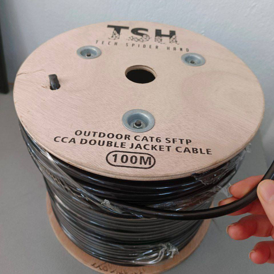 بكرة TSH 100m ✴️
✴️CAT6 SFTP
✴️ OUT DOOR
✴️ 27.000 
للإستفسار تواصل معنا📞
📞***********
توجد خدمة توصيل📮🦋 خلال 24 ساعة
