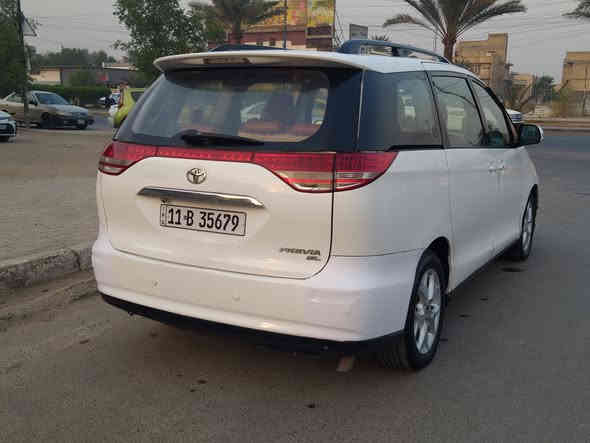 تويوتا بريفيا ياباني وارد خليجي... بدون ضربة (شواصي والغود وتكم"مكفولة")
موديل2008/  7راكب سياحي /تبريد مركزي 3قطع ثلج . مكينة 4سلندر /2400
تجي نفس الكامري بالضبط ..  بصمة...تخم تايرات جدد ( 5 ويل كب حتى الاسبير ) وغرفتها نظيفة جدا اشاير بالمري دوشمة وارضية جلد باب الصندوق يفتح  كهربائي رقم بغداد انكليزي سنويه وهزه وارقام جدد و ( بأسمي )
( للبيع فقط..ما اراوس ولا اقساط) 
تحويل مباشر الي يشتري يعتبرها مصبوغة حزام وناشر سونار وي الصور..
سعرها 123وبيها مجال مكانها بغداد
***********
