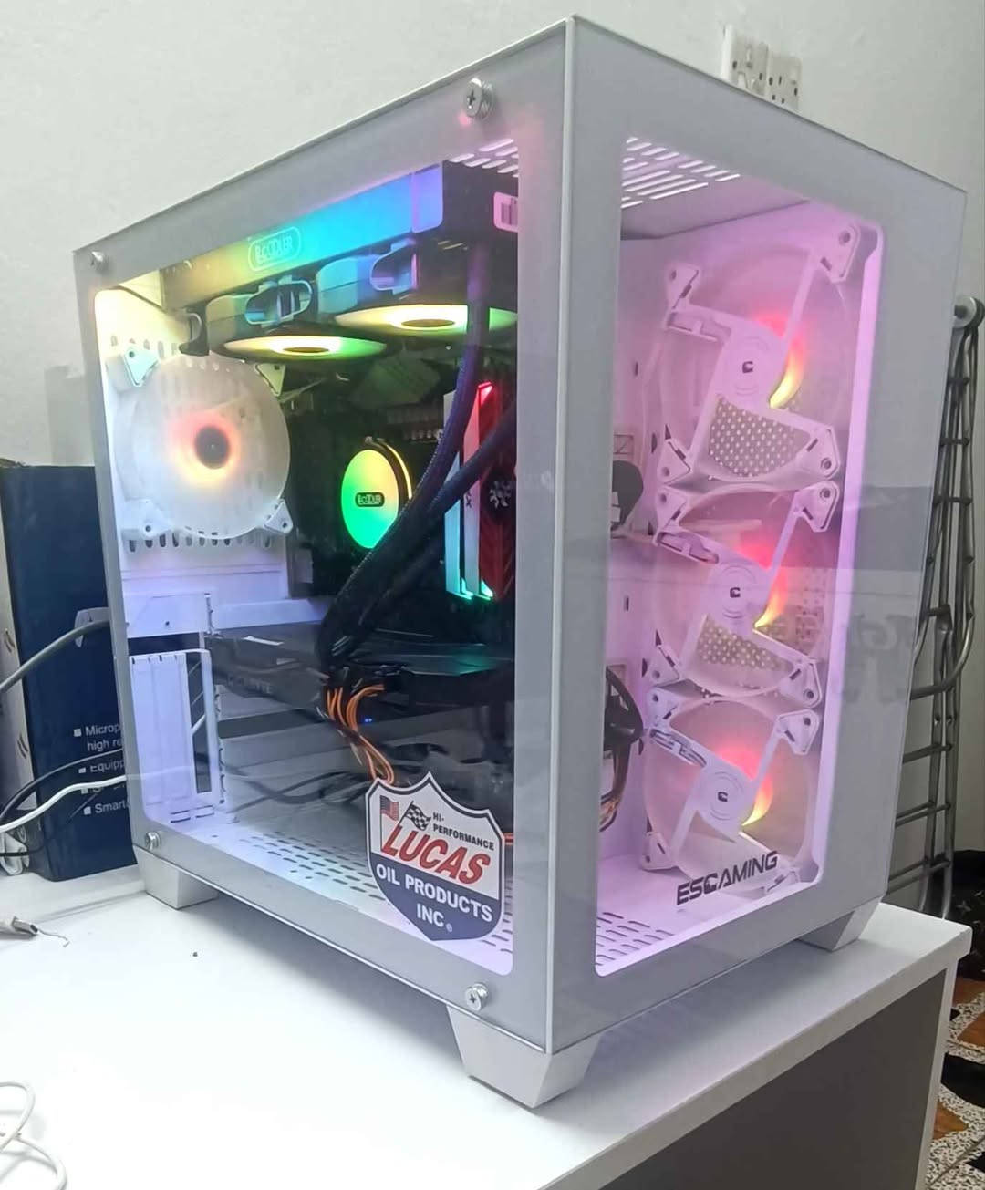 I5 10400+ مبرد مائي ارجيبي 
Mb z490 msi
Rtx 2060 super gigabyte 
Ram xpg 2x8 16gb 3200hz rgb
Ssd 128 
Hdd 1tb blue 
Power supply Termaltek 650w
Case Esgaming 4 fan rgb
مكاني بغداد مدينة الصدر متوفر توصيل حجز برصيد لضمان الاستلام 
متوفر توصيل 
متواجد خاص او واتساب 
*********** بغداد, العراق
