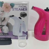 جهاز بخار الوجه والملابس (4 في 1) 🧖‍♀️💨 ​"جهاز واحد لكل احتياجاتك! 💖✨"...