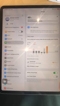 Ipad m1 11 inch 128G  مبدل كلاس 07713540938 السعر 450 قابل للتفاوض  مك...