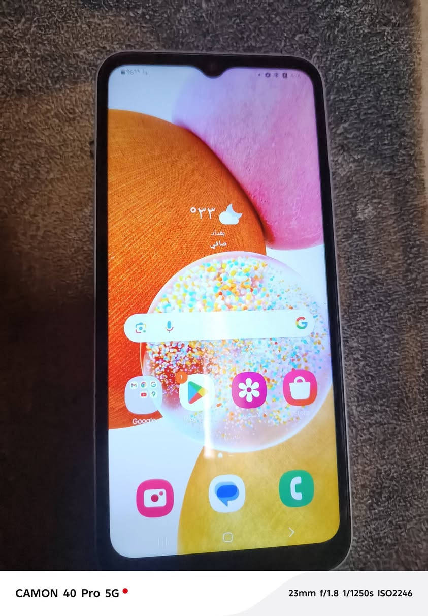 سلام عليكم شباب A14ذاكره 128
بطاريه 6000 ملي امبير الجعاز معروفه مواصفاته قوي اوكلش حلو شحنه حلو بطاريته حلوه 
بنسبه للجعاز مبدل بي ليسي شحن فقط 
مابي اي عطل تجي تفحص لمسه سلاسته صوت شحن كامره  بنسبه للكامره شباب االخلفيه مثل ماموضحه بالصوره يرادلهه بي باب للعدسه وتنضيف كامرته تخبل بس هالشي بيهه الجهاز مكفول من اي عطل سعره 85 وبي مجال بسيط رقم التواصل واتساب ***********
