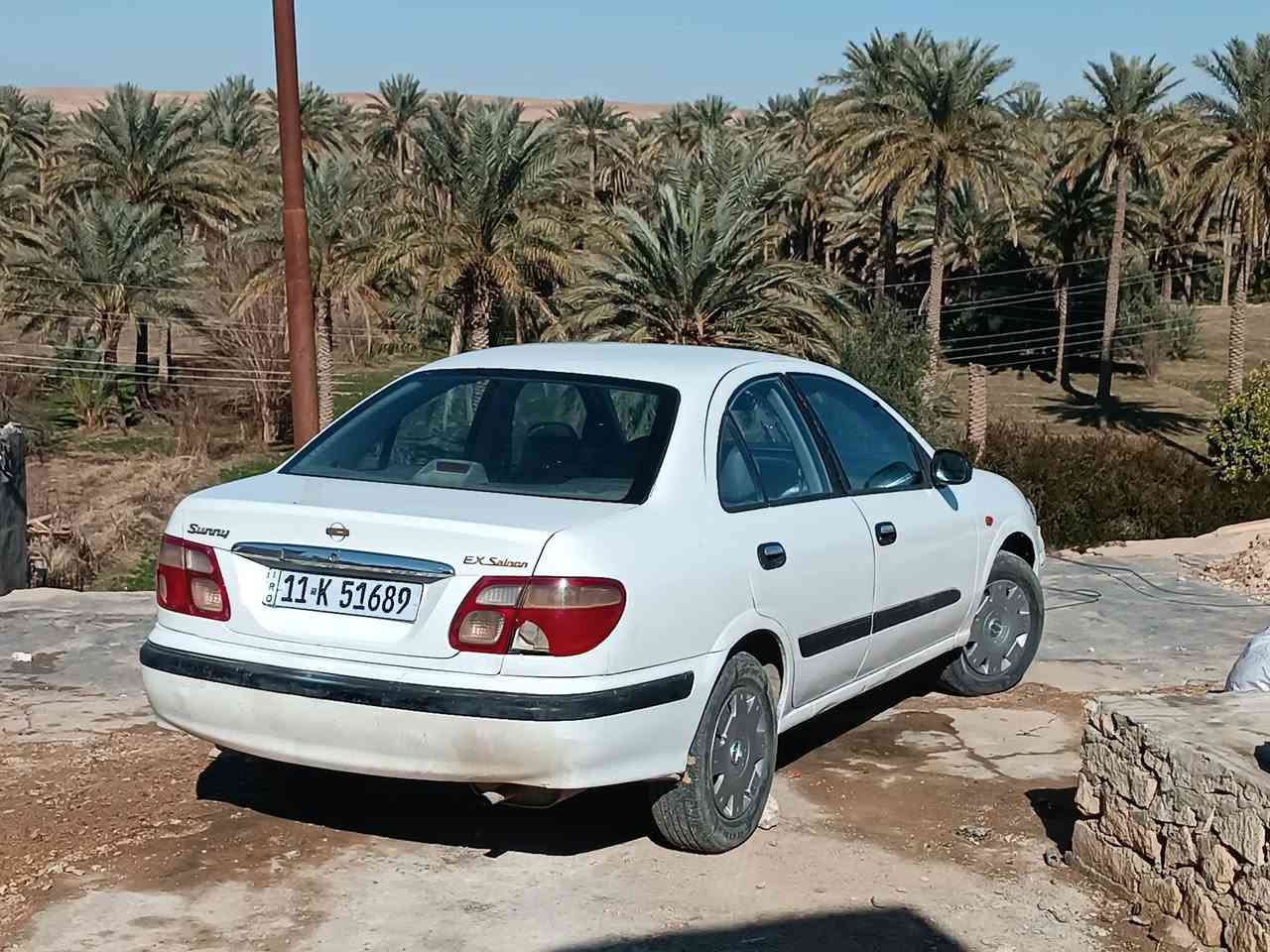 سني ٢٠٠٢ سياره جاهزه محرك ١٨٠٠ قبق اسود صبغ عام قرار مرورجانت صفره تحولت ابيض سنويه وارقام جدد كير عادي بيه ملاحضات بسيطه 
السعر ٦٢ وبيه مجال مكان السياره الانبار 
***********
