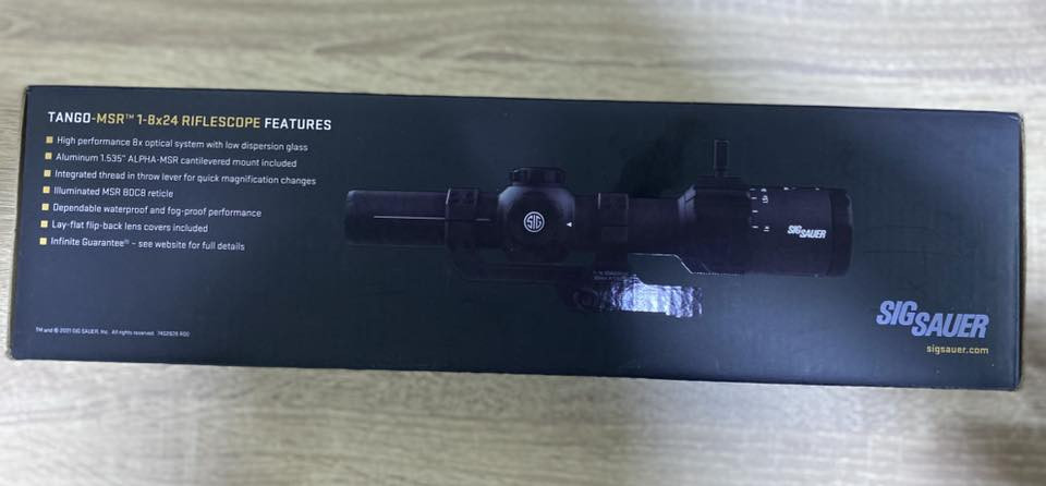 منظار أصلي من شركة SIG Sauer
موديل TANGO-MSR 1-8x24
تواصل والاستفسار /***********
