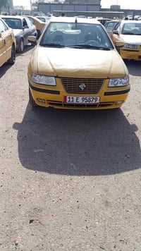 سمند موديل 12 سياره رقم بغداد بسمي سنويه جديده بسمي مصفره هيه غرامات ه...