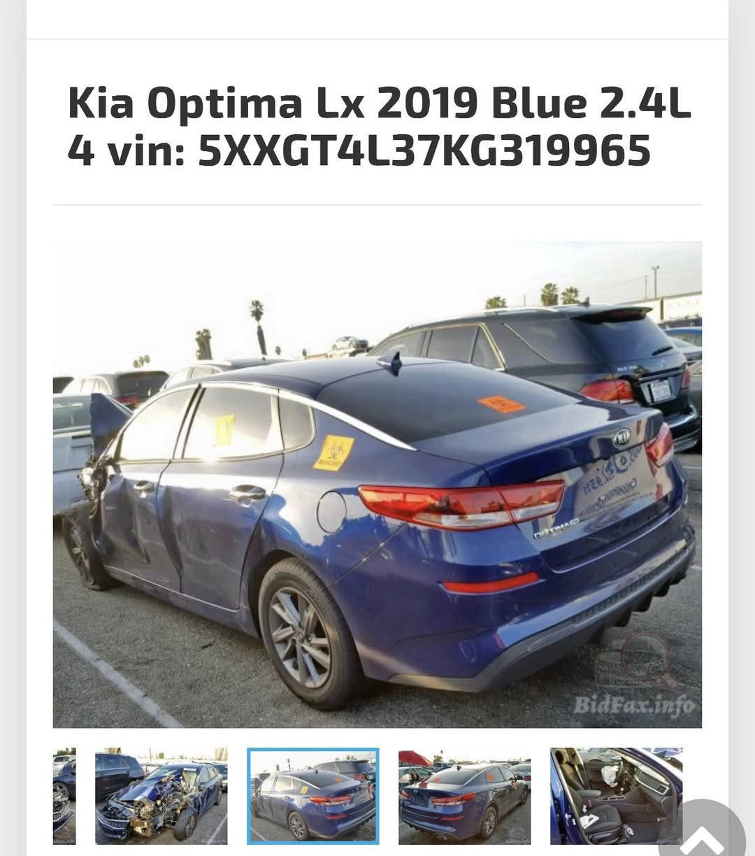 للبيع اوبتما ٢٠١٩ ماشيه ٦٥ صور الحادث بل منشور السياره بدون شاصي حادثه صفح صاير السعر ١٢٥ رقم  بغداد بسمي محرك كير مكفولات سياره نضيفه و ما ناقص شي
***********
