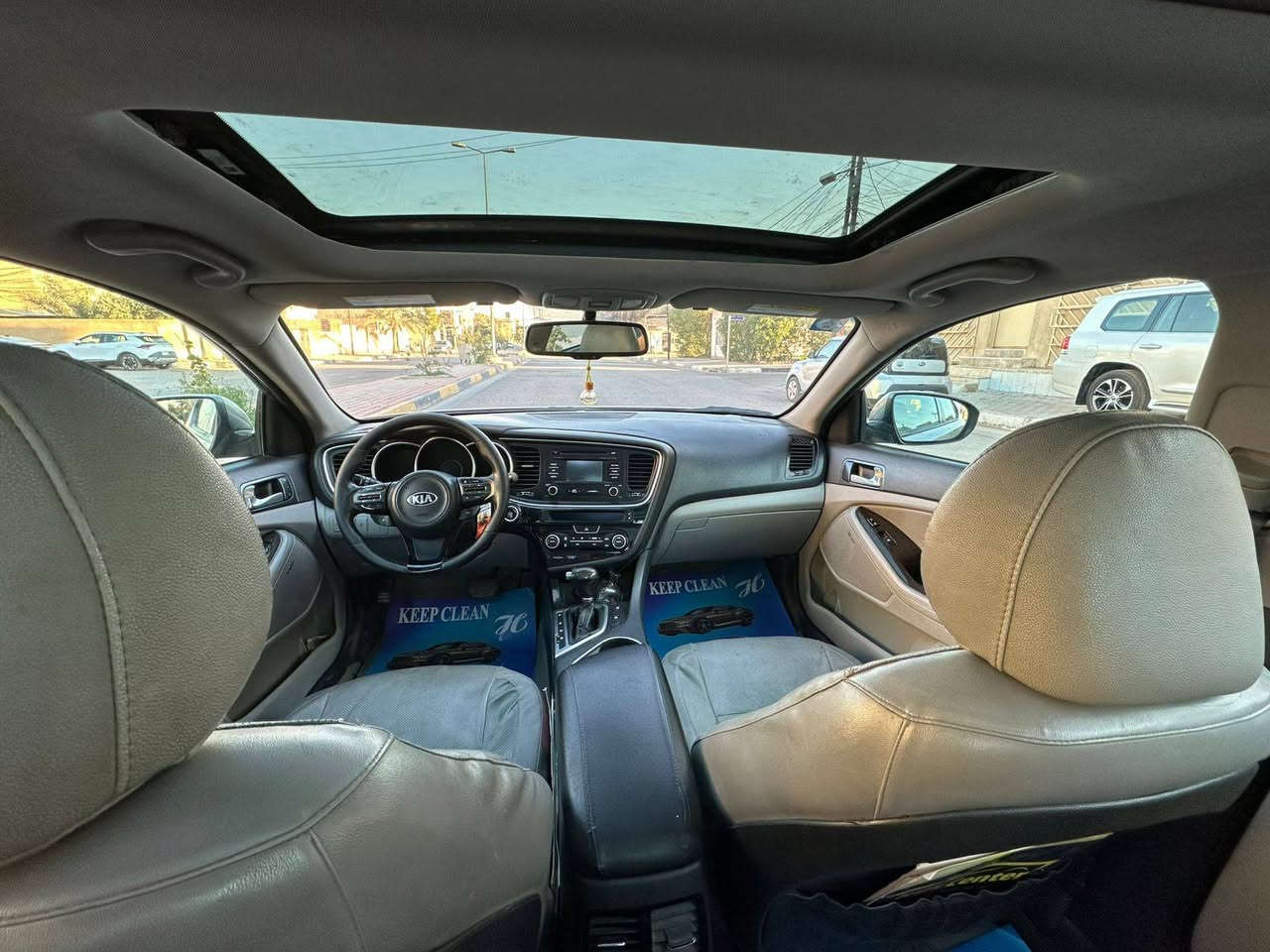 السلام عليكم *********** للبيع كيه اوبتيما وارد أمريكي موديل 2015 السعر (123) بدون حادث دعاميه فقط بدون تبديل صور الحادث  بلمنشور سياره كله ليبل واحد جاملغ وبنيد بيهن مرشوش كلير سبب جراد مواصفات السياره فول 1/1 بصمه بنراما تبريد قطعتين كشنات جلد+كهربائي+ ذاكره+ تدفئه بلكشنات سماعات انفنتي داخل صاج شاشه كبيره كامرا خلفيه تحكم ستيرن جهتين أشاير بلمري ويل كب مثبت سرعه مكينه 2400 اربعه دسك مكينه وكير وتخم تايرات بحاله ممتازه جدا جدا تحويل مباشر رقم بغداد انكليزي مكان سياره في كربلاء
