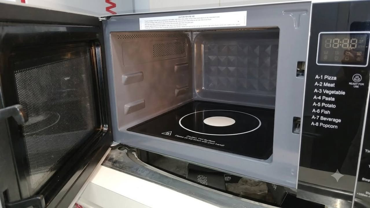 🚫مستعمل 
للبيع مايكرويف من ماركة Russell Hobbs المعروفة بجودتها. الجهاز بحالة ممتازة، تم تنظيفه بعناية ليظهر كما في الصور المرفقة.
​مميزات الجهاز:
​نظافة عالية: الجهاز نظيف جداً من الداخل والخارج.
​برامج متنوعة: يحتوي على قائمة برامج ذكية للطهي السريع (بيتزا، لحوم، خضروات، فشار، وغيرها).
​سهولة التحكم: لوحة تحكم واضحة وشاشة LED تعرض الوقت وبرامج الطهي.
​الحالة الفنية: الجهاز يعمل بكفاءة تامة وجاهز للاستخدام فوراً.


**إذا كنت صاحب هذا الإعلان وتريد حذفه لأي سبب، رجاءا أرسل رسالة إلى الدعم الفني**