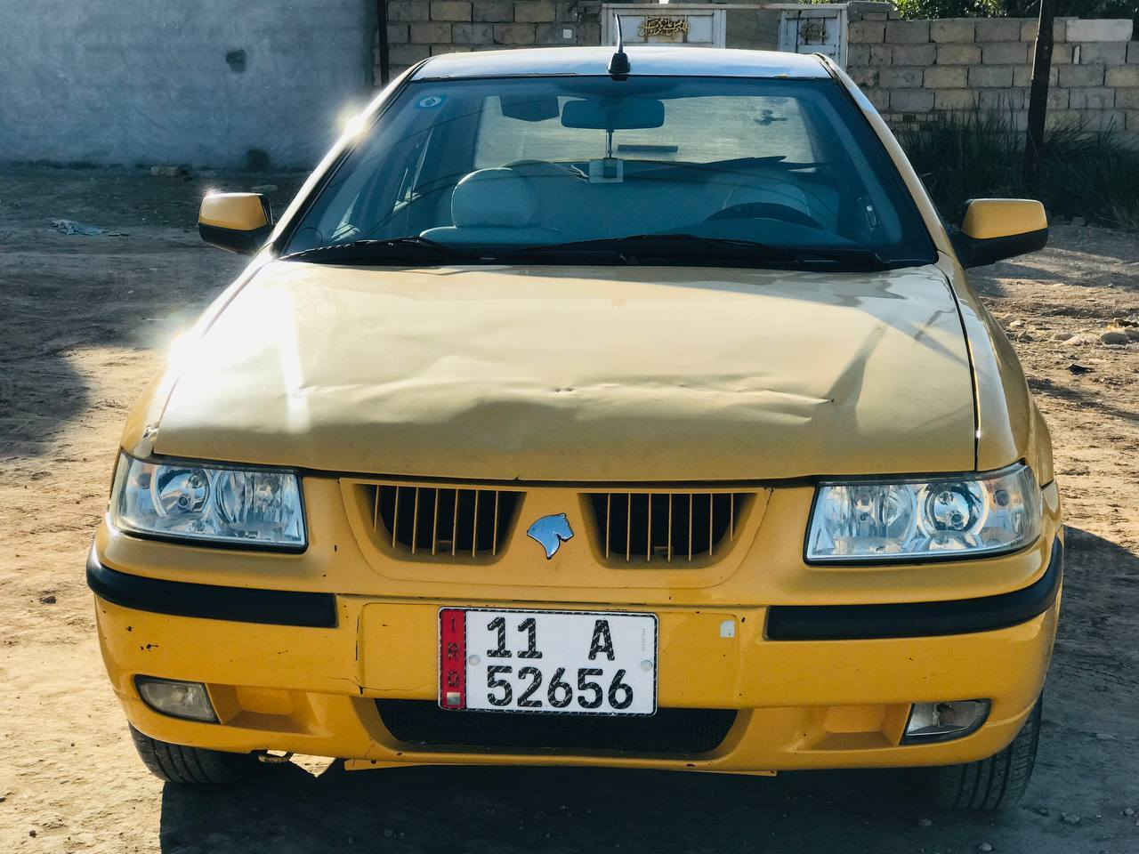 السلام عليكم 
سياره سمند للبيع لون اصفر موديل 11 جاهزه كل نقص مابيه 
رقم بغداد 
سياره نظيفه تجي تشوفه شوف العين 
جاهزه سنويه ورقم جديد
وتحويل ثاني يوم 

السعر / 33 وبيه مجااال 

مكان السياره 
ذي قار  - ناصريه - قضاء النصر
للتواصل المراسله او الاتصال/***********
