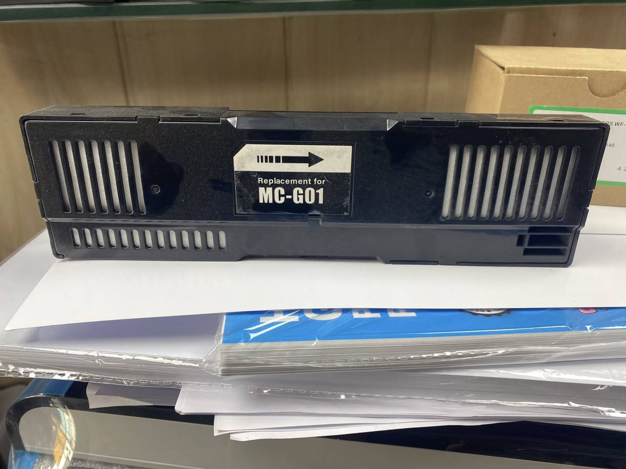 🫡السلام عليكم زبائننا الكرام تتوفر لدينا جميع أنواع علبة ويست Canon and epson 
للاستفسار واتساب ***********📞
يتوفر توصيل لجميع محافظات العراق 🇮🇶🚙
