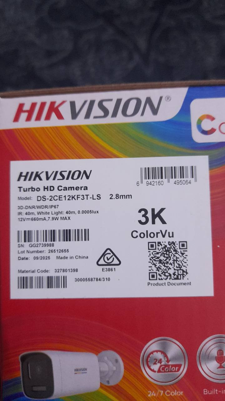 📢 سێتێکی کامێرای Hikvision بۆ فرۆشتن (فول کوالێتی و نوێ)
​سڵاو هاوڕێیان، سێتێکی کامێرای چاودێری براندی جیهانی Hikvisionم بۆ فرۆشتن هەیە، هەمووی نوێیە و کارتۆنی نەکراوەتەوە، بۆ ماڵ یان دوکان و باخ زۆر گونجاوە.
​📦 پێکهاتەی سێتەکە:
​ئامێری DVR مۆدێل iDS-7204HQHI-M1/XT:
​تایبەتمەندی AcuSense (زانیاری ورد و جیاکردنەوەی جوڵەی مرۆڤ و سەیارە).
​پشتگیری کوالێتی 5MP / 3K دەکات.
​تەکنەلۆژیای H.265 Pro بۆ پاشەکەوتکردنی شوێن لە ناو هارددا.
​کامێرای ColorVu مۆدێل DS-2CE12KF3T-LS:
​کوالێتی زۆر بەرزی 3K.
​24/7 Color: وێنەی ڕەنگاوڕەنگ لە تاریکی شەودا (بێ وێنەیە).
​دژە ئاو و تۆز (IP67).
​یەک تۆپ وایەری کامێرا: کوالێتی باش.
​محاویلەی 10 ئەمپێر: بۆ دابینکردنی کارەبایەکی جێگیر بۆ هەموو ئامێرەکان.
​📍 شوێن: هەولێر
📞 بۆ پەیوەندی: ***********
​تێبینی: ئامێرەکان و لە کارتۆنی خۆیاندان أربيل, العراق
