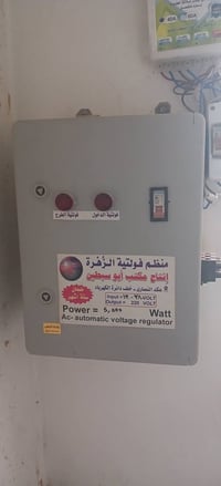 منضم فولتيه الزهرة رافع وخافض للبيع مستعمل شي قليل ٥ كيفي ١٥ امبير ب١٥...