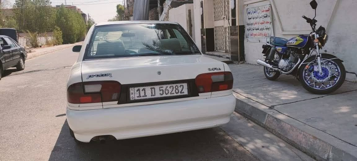 السلام عليكم جميعاً..بروتون ويرا 2004 أوتوماتيك مصبوغة جمالية بدون حادث رقم بغداد الدولي بأسمي سنويتها لل30
تبريد شغال باتري جديد تايرات جدد نظيفة كهربائياتها شغالة مكاني بغداد الخطيب الزراعي
يرادلها ترتيبات بسيطة 
45 وبيها مجال 
***********
