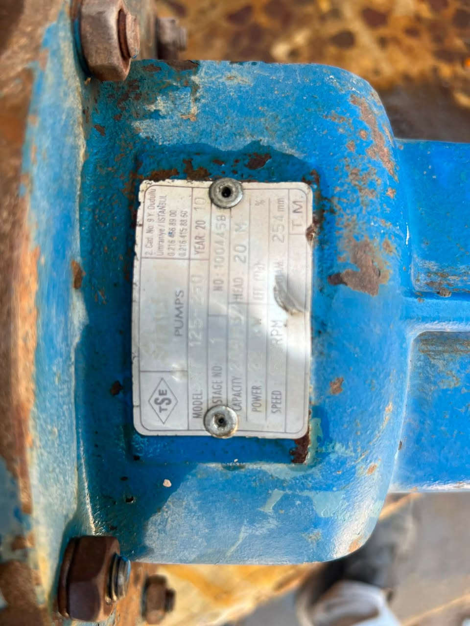 للبيع مضخه تركيه 5X6 هيت 20 مستعمله السعر 400 الف العنوان سامراء رقم هاتف 📞 ***********
