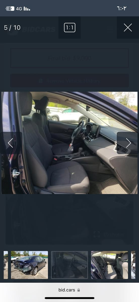 كورلا 2022 
كلشي موضوح بلسونار والصور 
صارت عندي رصعه بسيطه بلباب مال سايق اثر دراجه وماعدلتها عفتها غير هاي والسونار مابيها اي شي
ماشيه 48 الف ميل ، سنوية بأسمي
145 وبيها مجال بسيط
حي الجهاد / الرفاق
*********** واتس
*********** خط
