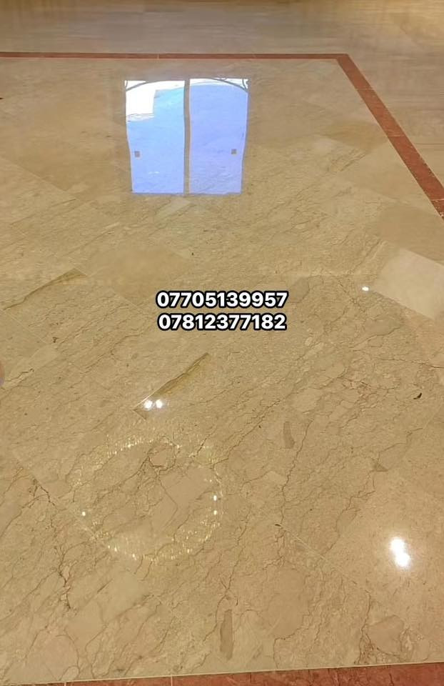 يسعدنا نحن شركة كنك هاوس لصيانة الارضيات والعناية بالرخام he King House 

  ان نقدم لكم، افضل الحلول المتطورة لمشاكل الارضيات ، حيث وفرّنا لكم الحلول والاحجار الايطاليه 🇮🇹والمعالجة التخصصية والتي تتميز بكونها اقتصادية ومركزة ، وكذلك وفرّنا أجهزة ومكائن ومعدات تصفير وتلميع من عدة مناشئ اوربية عريقة ومجربة وحاصلة على أعلى شهادات الجودة الاوربية . 
تشمل خدماتنا :معالجة التشققات والحفر معالجة انطفاء اللمعان تصفير الارضيات 
عزل وحماية المرمر الطبيعي  
جلي الكاشي الموزائيك 
جلي المرمر الطبيعي 
جلي الكرانيت 
تلميع السيرامك والبورسلين 
بولش كونكريت للارضيات الاسمنتيه 

المواد والاحجار المعتمدة لدينا 

احجار  KGS السويسرية

احجار polaris الايطالية

احجار B-CHEM الايطالية

 خدماتنا متوفره للجامعات والمستشفيات ودوائر الدولة ودور العبادة والمطاعم وكذلك للمنازل ..

اتصل بنا للحصول على استشارة مجانية وعروض الاسعار

***********
***********
