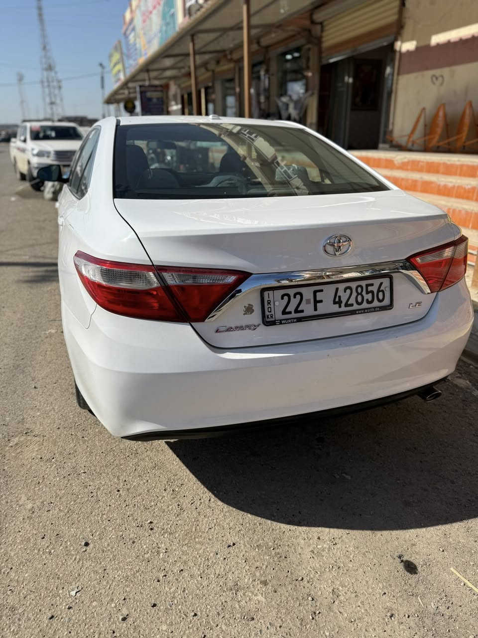 كامري 2016 Le مواصفات كلين عدا 20 سم صبع براس جاملغق بدون دواخل وايرباك وتبديل شرط السعر 165$ وبعا مجال 
مكان السياره كركوك الحويجه قرى الحلوات 
***********
