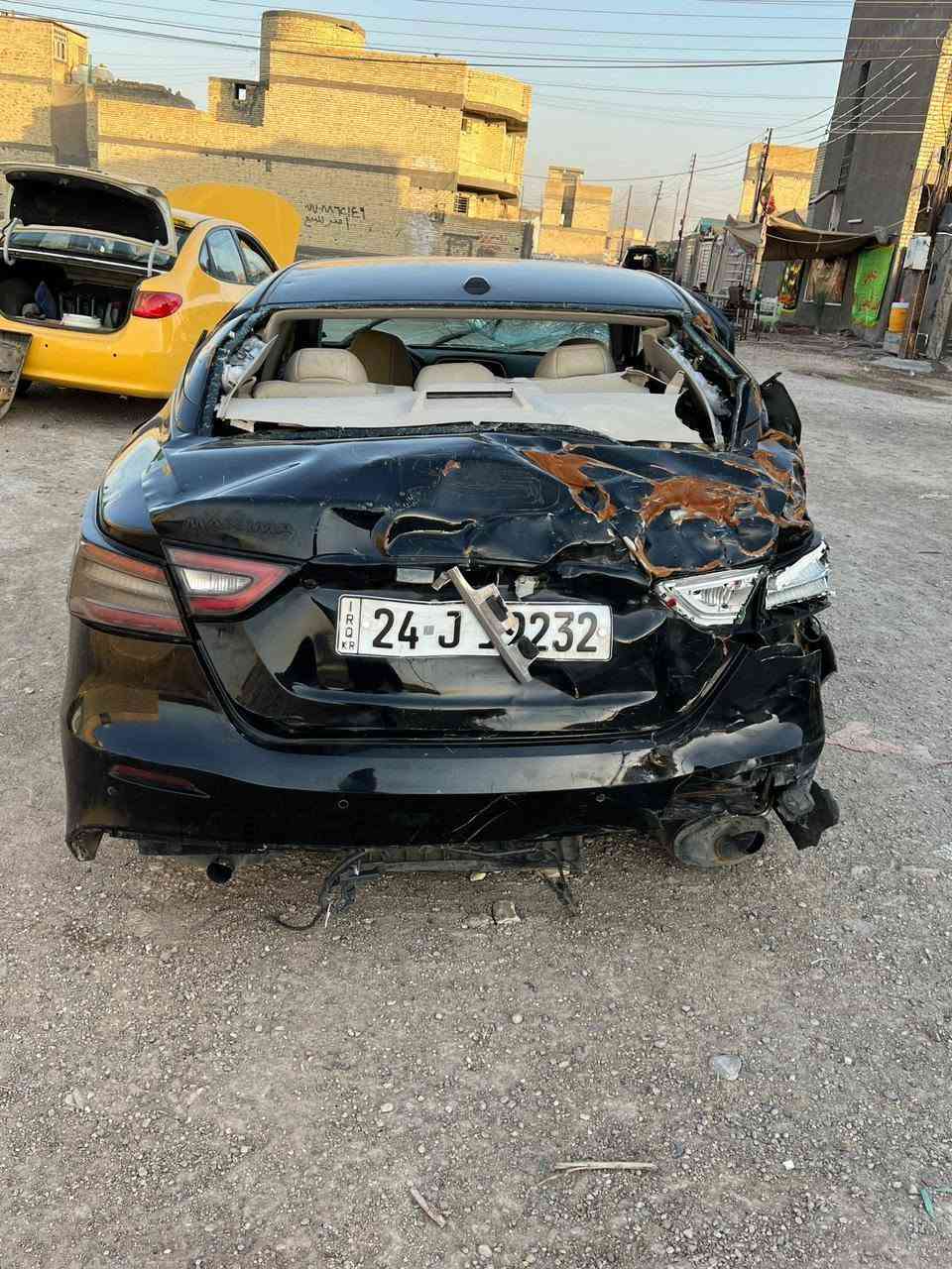 سلام عليكم للبيع نيسان 2021رقم دهوك انكليزي ارقام سنويه جدد تحويل مباشر اخوان سياره تعرضت لحادث ضربه جاملغ خلفي +أبواب صفحه اليمنى طخطخات ابيع ع حادثهه فقط بدون دواخل سابقا مكفوله شواصي لغود ايرباكات كير مكينه جدد شغاله وتمشي تبريد ثلج مواصفات معروفه مكان السياره بغداد السعر 58$مناسب 
الاستفسار ***********
