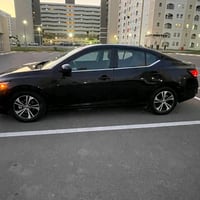 نيسان سنترا موديل 2023 لون اسود بدون يرباك حادث جاملق ليسر