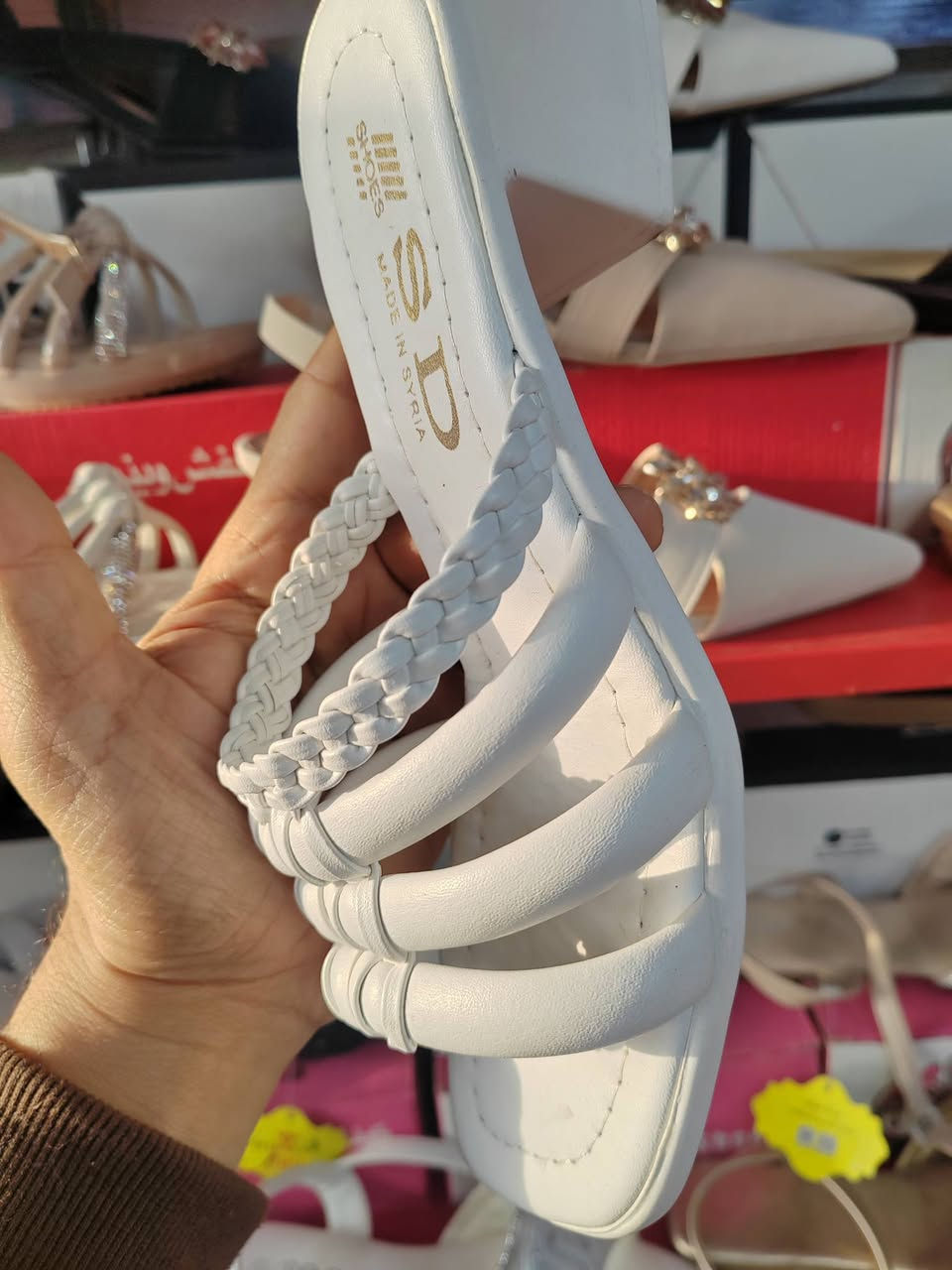 شحاطة نسائي طبي.     السعر.   ٧٠٠٠

قياس أسفل الصورة فقط
محل السلطانة.  التحرير.   الفلكه الأخيرة
مجاور معرض كرم لمنزلية و المفروشات
مقابل مجمع ديمة


**إذا كنت صاحب هذا الإعلان وتريد حذفه لأي سبب، رجاءا أرسل رسالة إلى الدعم الفني**