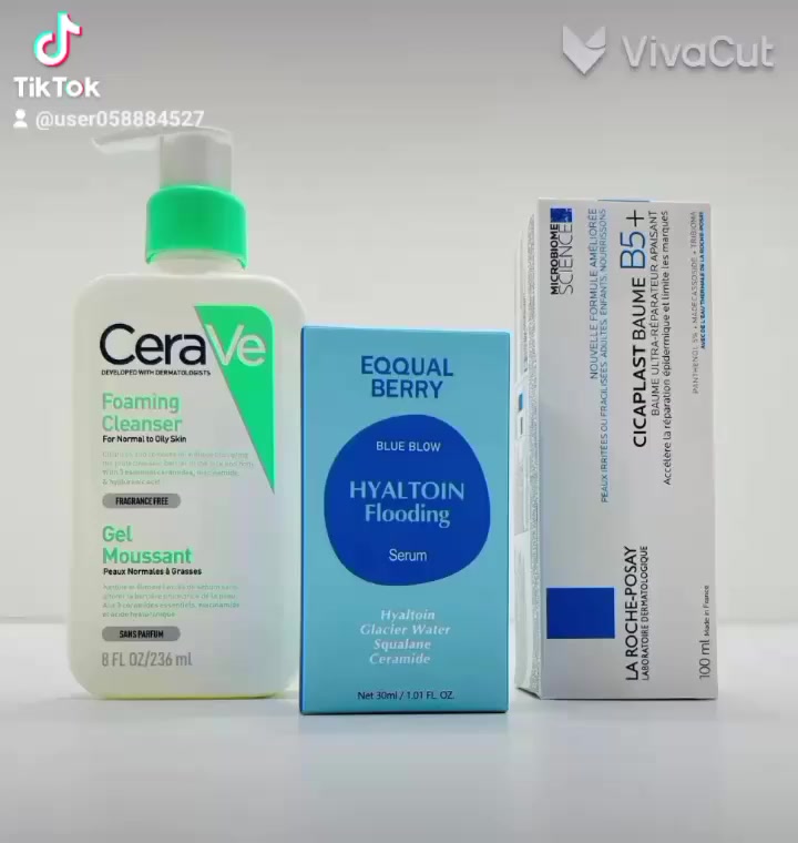 ✨ روتين عناية متكامل لبشرة نظيفة ومرتبة ✨
🧴 غسول  سيرافي CeraVe Foaming Cleanser
ينظف البشرة بعمق ويزيل الدهون الزائدة بدون ما يسبب جفاف 💚
مثالي للبشرة العادية إلى الدهنية، وخالي من العطور.
يحتوي على السيراميدات + النياسيناميد لدعم حاجز البشرة.
🤍  سيكا  مرمم مرهم La Roche-Posay Cicaplast Baume B5+
يعالج التهيج والاحمرار ويهدئ البشرة بسرعة 🌿
يرطب بعمق ويصلح الحاجز الجلدي، مناسب بعد التقشير أو الليزر.
💧 سيروم Hyaltoin Flooding – Blue Berry
ترطيب قوي وفوري يمنح البشرة امتلاء ولمعة صحية ✨
قوام خفيف سريع الامتصاص، مناسب للاستخدام اليومي.


**إذا كنت صاحب هذا الإعلان وتريد حذفه لأي سبب، رجاءا أرسل رسالة إلى الدعم الفني**