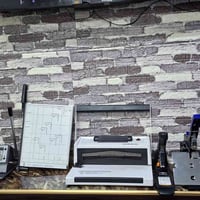 ادوات و اجهزة مكتبية متكاملة شبه جديدة نظيفة جدا جدا 1-كابسة دفاتر امت...