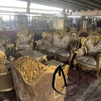 طقم ملكي خشب زان • ١٠ مقاعد • طبلات مرمر