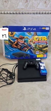 مكلف بل نشر السلام عليكم بلي 4 سليم للبيع جديد مرة وحدة مشتغل بي العاب...