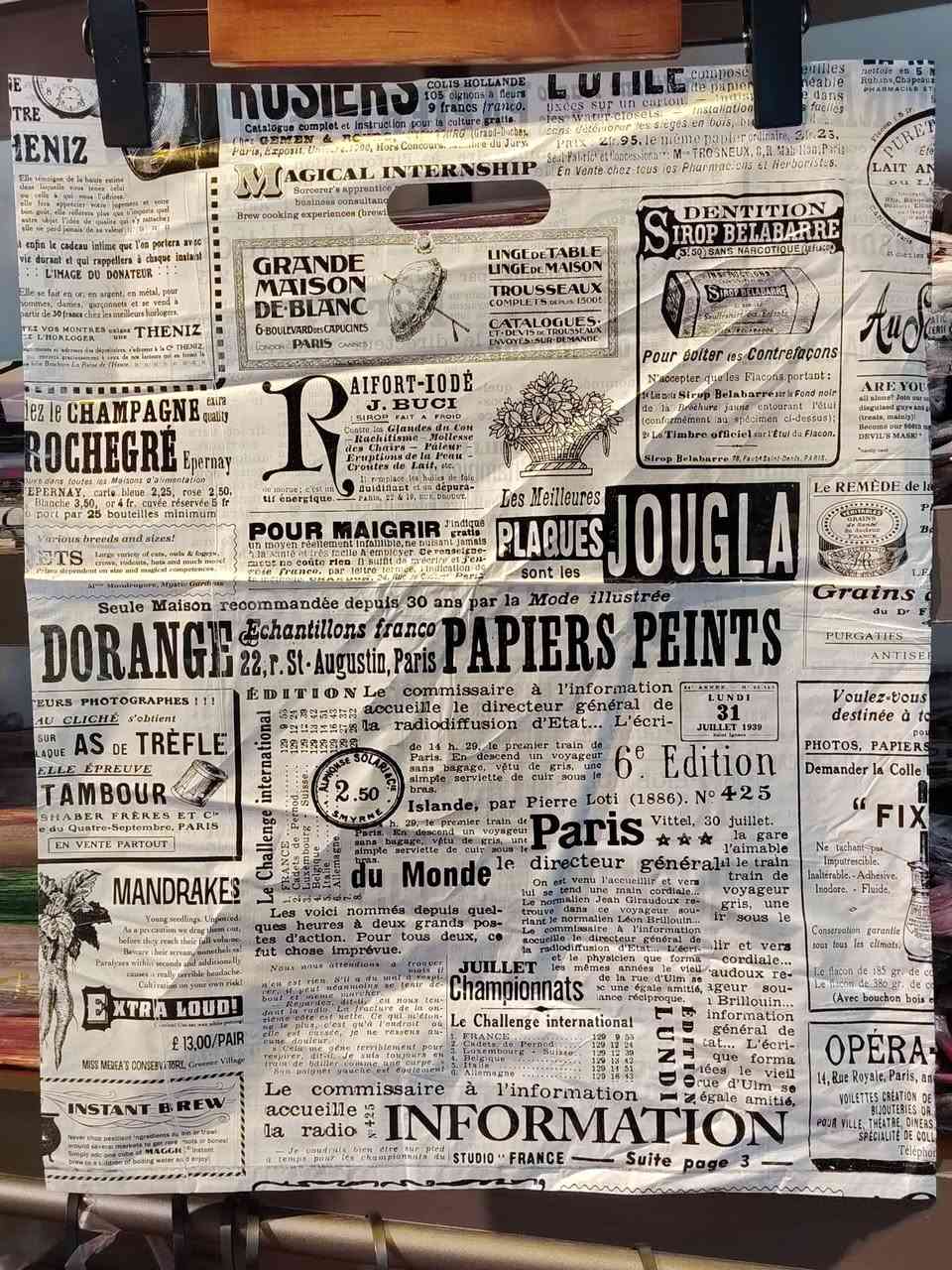 علاگة صيني قياس 50×40
📦 العدد: 50 علاگة
💰 السعر: 3000 دينار فقط
متخصصون ببيع أكياس الدعاية والتغليف بجميع الأحجام وبأفضل الخامات 🌍
نوفر أجود المناشئ العالمية:
🇨🇳 صيني | 🇮🇷 إيراني | 🇹🇷 تركي
📍 العنوان: بغداد – حي أور – شارع 600
مقابل مجمع النمور داخل قيصيرية أزياء ميلانو
📞 للطلب والاستفسار:
***********
يوجد لدينا توصيل بغداد والمحافظات 
✨ نايلو… الجودة اللي تعكس اسمك ✨
