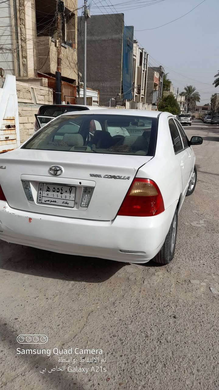 للبيع تويوتا كورولا موديل ٢٠٠٦ رقم بغداد مشروع وطني مكينة وكير جاهزات تبريد عاطل بيها صبغ البنيد والجاملغات سعرها ٧٢ورقة للاستفسار أكثر الاتصال على الهاتف *********** غير متواجد علي النت
