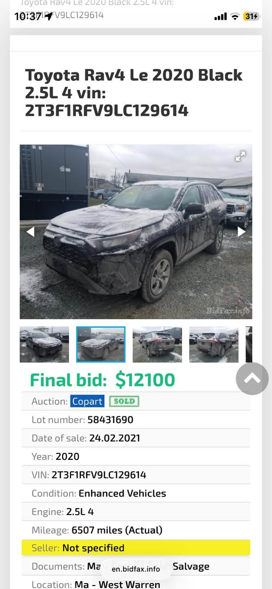 راف فور ٢٠٢٠ رقم سليمانية وارد امريكي بدون صبغ اسود للبيع 
مكانها كركوك وياها بطاقة بنزين
سعرها ٢١٥ ورقة ماشية ٦٣ الف ميل كركوك, العراق


**إذا كنت صاحب هذا الإعلان وتريد حذفه لأي سبب، رجاءا أرسل رسالة إلى الدعم الفني**