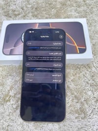 آيفون ١٦ برو ماكس • ٢٥٦ • بطارية ١٠٠٪